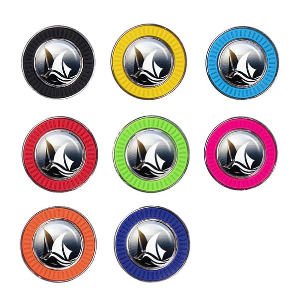 Golf Ball Markers with logo A golf ball marker is an essential accessory for every golfer, and our ball markers are the epitome of style and functionality. With different diameters  and crafted from different materials, our ball markers combines practicality with sophistication on the green. Customization is key, and our markers offer the perfect canvas to showcase your logo or design. With the option for full-color printing, you can create a unique and eye-catching marker that reflects your personal style or promotes your brand on the course. Choose from our selection of eight vibrant colors to complement your logo. REQUEST A FREE QUOTE The easiest way to kick off your design process is to request a quote. In your request, you can share your idea, your deadline, and send us images of your character. MOQ required. Magnus Business Gifts is your partner for merchandising, gadgets or unique business gifts since 1967. Certified with Ecovadis gold!