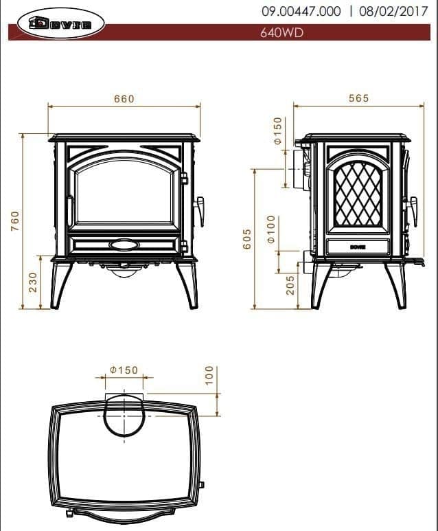 Dovre 640WD houtkachel-line_image