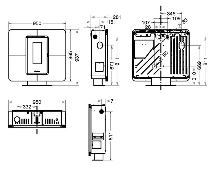 Thermorossi Slimquadro 9 pelletkachel-line_image