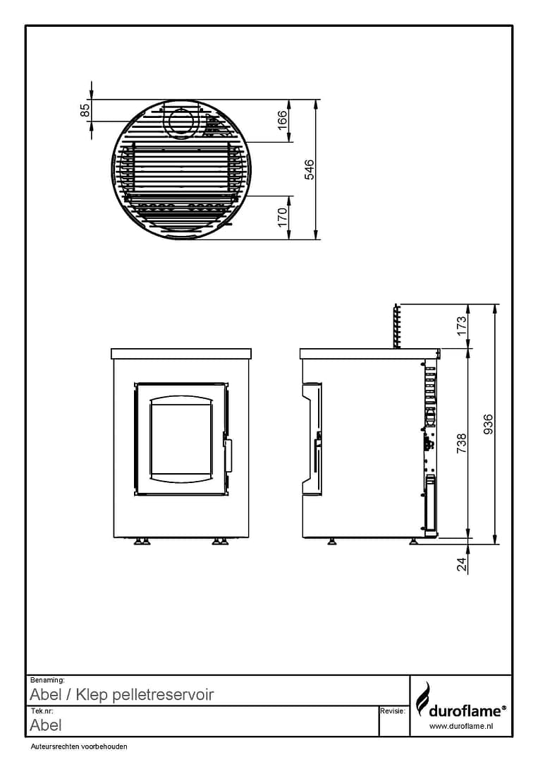  Duroflame Abel pelletkachel-line_image