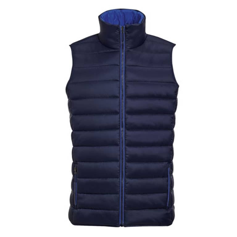 Bodywarmer with logo Wave Men Bodywarmer with logoÂ in lightweight material. This is the sleeveless version of the popular Ride jacket but offers greater freedom of movement. Can also be used as an extra layer under a jacket. Wind and water repellent material, 2 pockets with stylish zippers. Colour matched lining, high collar, stylish fit, Tone-on-tone reinforcement at the hem. Depending on the surface we can use embroidery, engraving, 360Â° imprint or screen print
