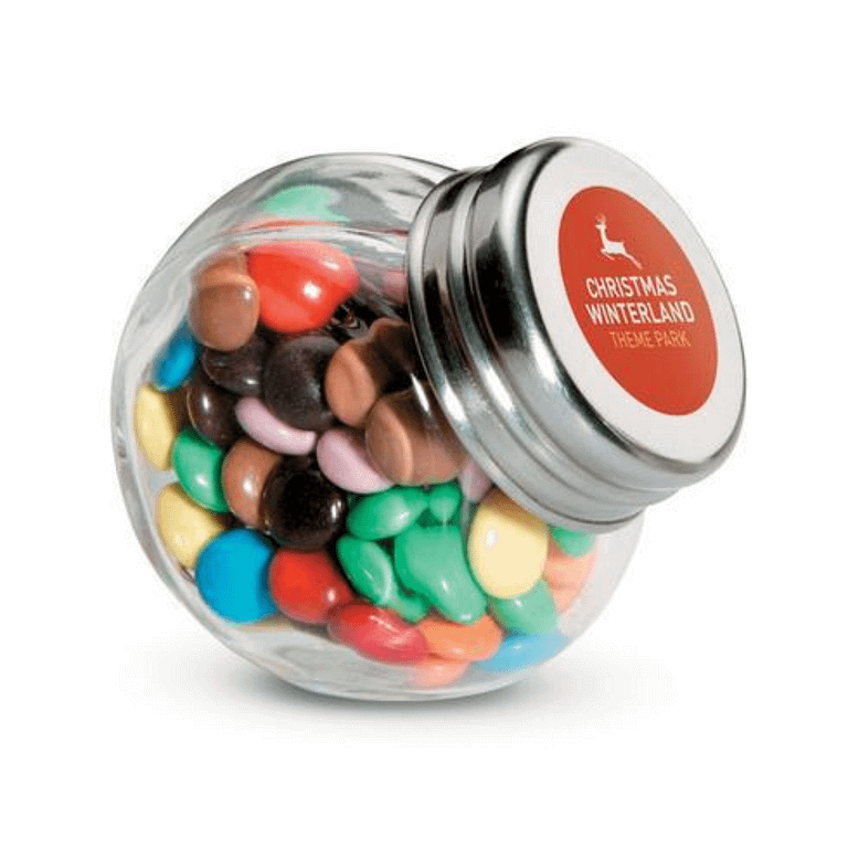 Chocolate with logo in Glass holder CHOCKY Chocolates in glass holder, 30 grams. Available color: Multicolor Material: Glass Dimensions: 0.5 x 0.5 x 0.3 cm Magnus Business Gifts is your partner for merchandising, gadgets or unique business gifts since 1967. Certified with Ecovadis gold!