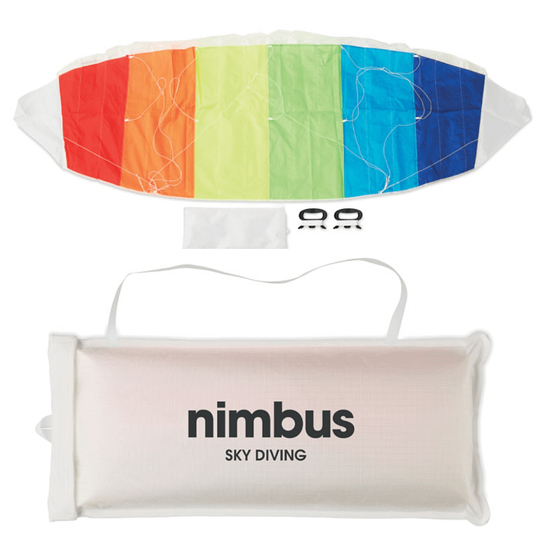 Gadget with logo Rainbow kite ARC Rainbow mattress kite with logo in 210T Ripstop polyester with 2 handles. Fly thiscolourful kite high in the sky for a fun afternoon. Great for kids, butalso enjoyable for adults. The kite is presented in a pouch. Available color: Multicolor Dimensions: 180X60CM Width: 60 cm Length: 180 cm Volume: 2.36 cdm3 Gross Weight: 0.28 kg Net Weight: 0.259 kg Magnus Business Gifts is your partner for merchandising, gadgets or unique business gifts since 1967. Certified with Ecovadis gold!