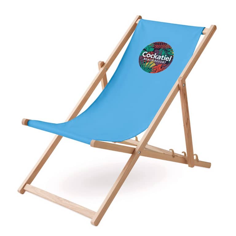 Beach gadget with logo Wooden chair HONOPU