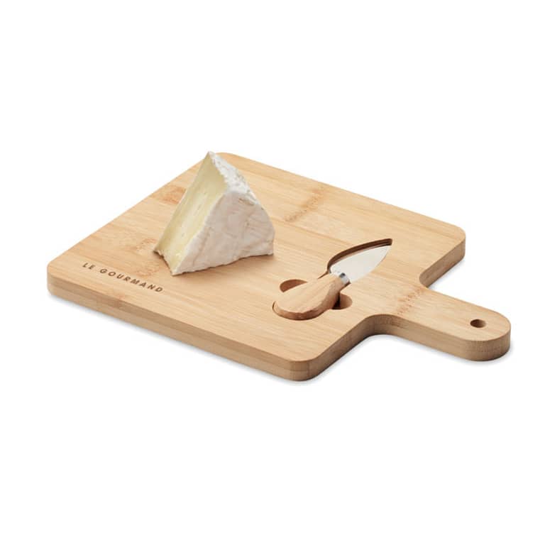 Gadget with logo Cheese board set DARFIELD