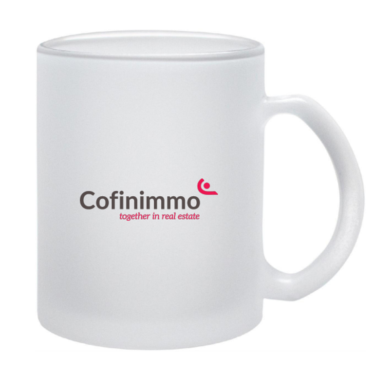 Mug with logo SUBLIMATT Mug in matt glass with logo 300 ml capacity with special coating for sublimation. Available color: White Dimensions: Ø8X9,5 CM Height: 9.5 cm Diameter: 8 cm Volume: 1.265 cdm3 Gross Weight: 0.371 kg Net Weight: 0.34 kg Magnus Business Gifts is your partner for merchandising, gadgets or unique business gifts since 1967. Certified with Ecovadis gold!