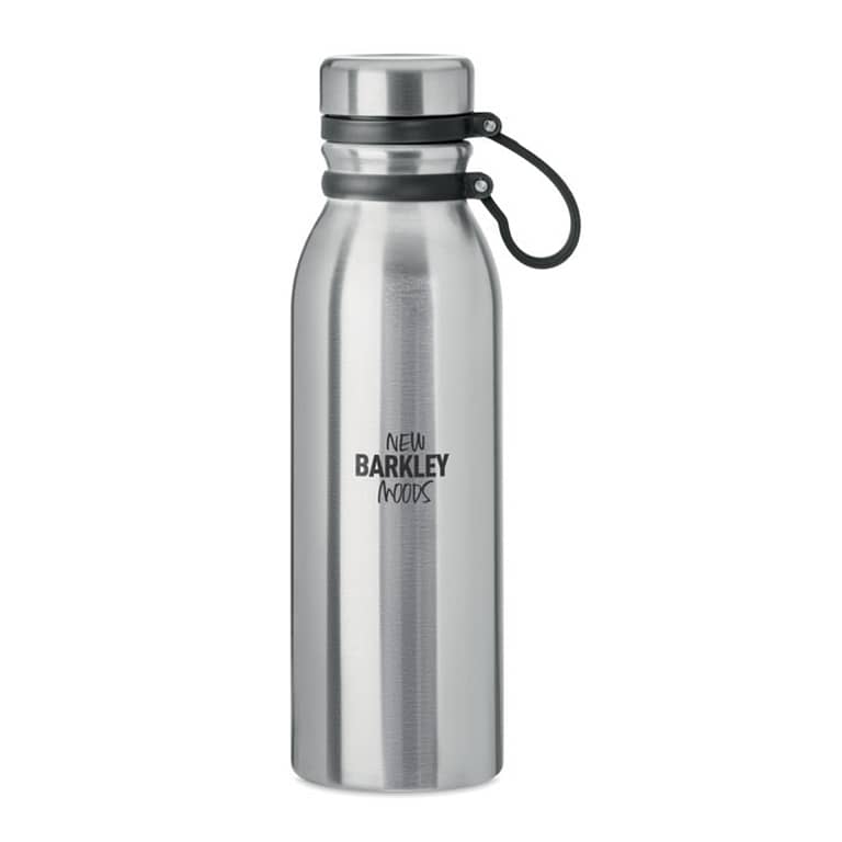 Thermos with logo ICELAND LUX Double walled stainless steel flask with silicone grip making it easy to carry. BPA free. Capacity: 600 ml. Leak free. Available color: Matt Silver Dimensions: Ø7X24CM Height: 24 cm Diameter: 7 cm Volume: 1.94 cdm3 Gross Weight: 0.394 kg Net Weight: 0.313 kg Magnus Business Gifts is your partner for merchandising, gadgets or unique business gifts since 1967. Certified with Ecovadis gold!