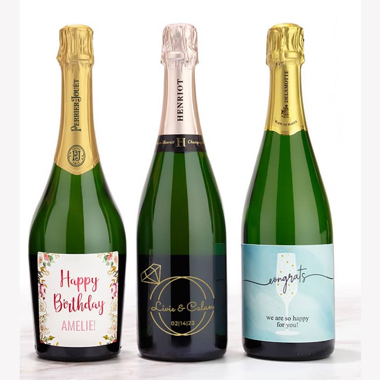 Champagne personalized bottle