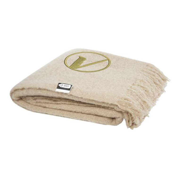 Gadget with logo PLAID blanket Ivy