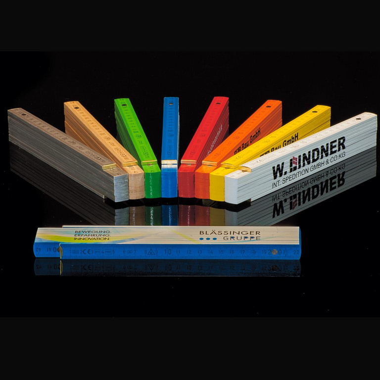 Wooden Folding Ruler with logo Multi-Colors