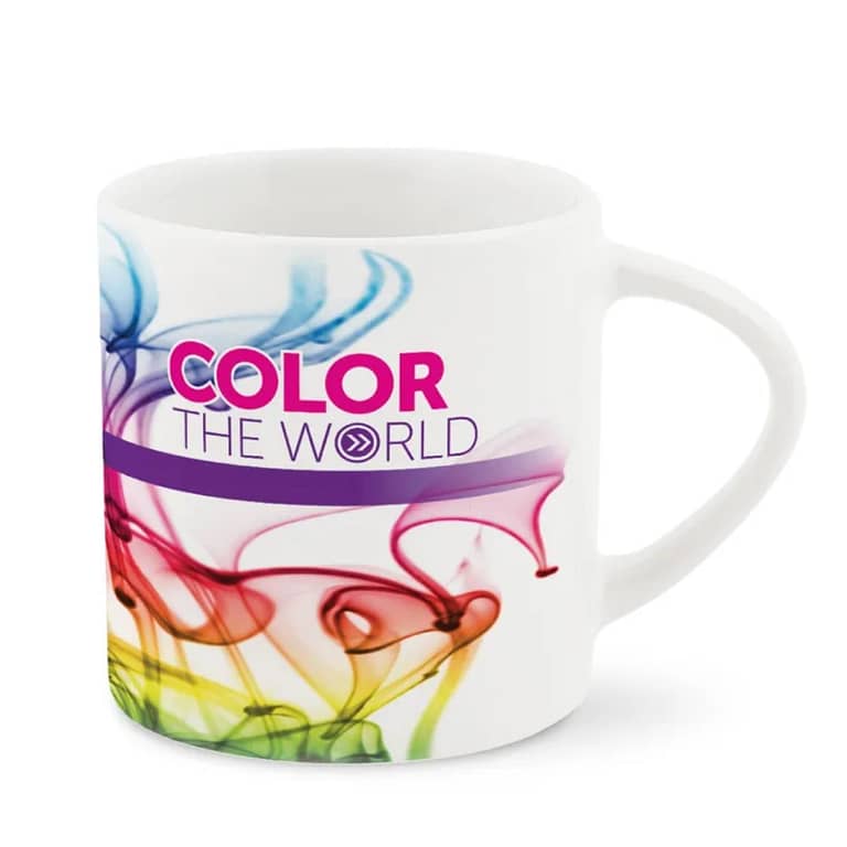 Sublimation mug with logo Start your day on a stylish note with our range of sublimation mugs, the ultimate canvas for showcasing your logo, brand, or message. Made from high-quality materials and featuring a smooth, glossy finish, these mugs are the perfect way to add a personal touch to your morning coffee, tea, or hot chocolate. Sublimation printing offers vibrant, long-lasting colors and sharp, detailed designs that won't fade or peel over time. Whether you're promoting your business, celebrating a special occasion, or simply adding a pop of personality to your kitchenware collection, our sublimation mugs are sure to make a statement. REQUEST A FREE QUOTE The easiest way to kick off your design process is to request a quote. In your request, you can share your idea, your deadline, and send us images of your character. MOQ required. Magnus Business Gifts is your partner for merchandising, gadgets or unique business gifts since 1967. Certified with Ecovadis gold!