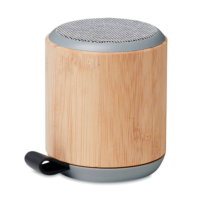 5.0 wireless bamboo speaker | RUGLI - bluetooth speaker with logo
