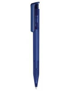 Senator pen with logo SUPER HIT CLEAR BLUE 2757 Quality Senator pen with your logo also available in other colors Push ball pen Clear finish and polished clip. Equipped with a premium "Magic Flow" long capacity X20 (1.0 mm) refill giving a writing length of 1800m, in blue or black ink. We use different printing techniques to add your logo. Depending on the surface we can use embroidery, engraving, 360° imprint or screenprint.