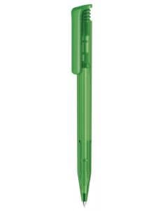Senator pen with logo SUPER HIT CLEAR GREEN 347 Quality Senator pen with your logo also available in other colors. Push ball pen Clear finish and polished clip. Equipped with a premium "Magic Flow" long capacity X20 (1.0 mm) refill giving a writing length of 1800m, in blue or black ink. We use different printing techniques to add your logo. Depending on the surface we can use embroidery, engraving, 360° imprint or screenprint.