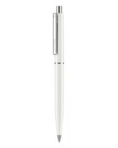 Senator pen with logo POINT POLISHED WHITE Quality Senator pen with your logo also available in other colors. Push ball pen Polished finish and metal accents. Equipped with a premium "Magic Flow" long capacity X20 (1.0 mm) refill giving a writing length of 1800m, in blue or black ink We use different printing techniques to add your logo. Depending on the surface we can use embroidery, engraving, 360° imprint or screenprint.